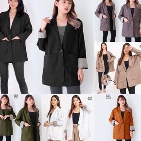 BLAZER 2025 WANITA JUMBO BIG SIZE LD 120cm XXL XXXL KASUAL BLAZER KERJA KANTOR FORMAL PESTA CEWEK PE