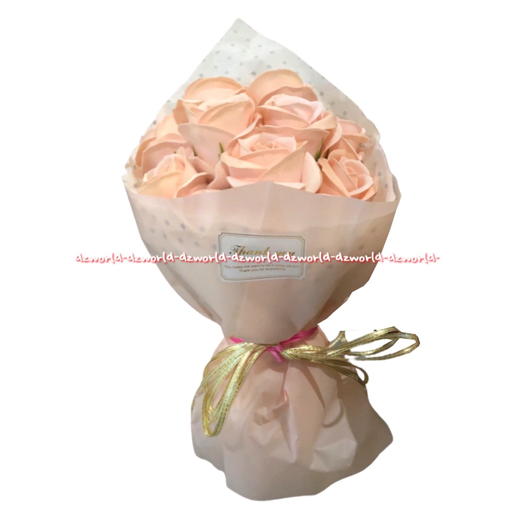 Bunga Bucket Peach Rose Paket Valentine Dengan Box Orange Muda Bunga Mawar Bunga Buket Artifisial Dengan Box Dus