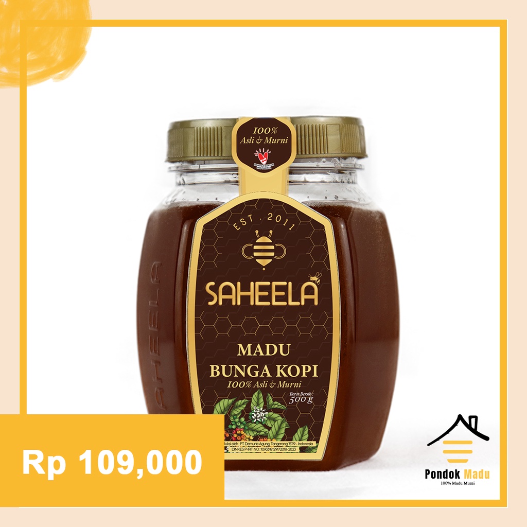 

Madu Murni Asli - Madu Murni Saheela Bunga Kopi 500 gram [Premium Quality]