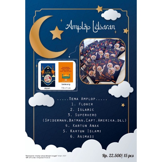 

Amplop Lebaran isi 15pcs/pack