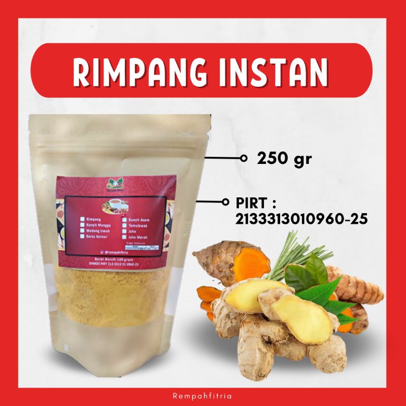 

Minuman Jamu Daya Tahan Tubuh Rimpang Instan Rempah Fitria 250 gr Rempah Murah Praktis Simpel