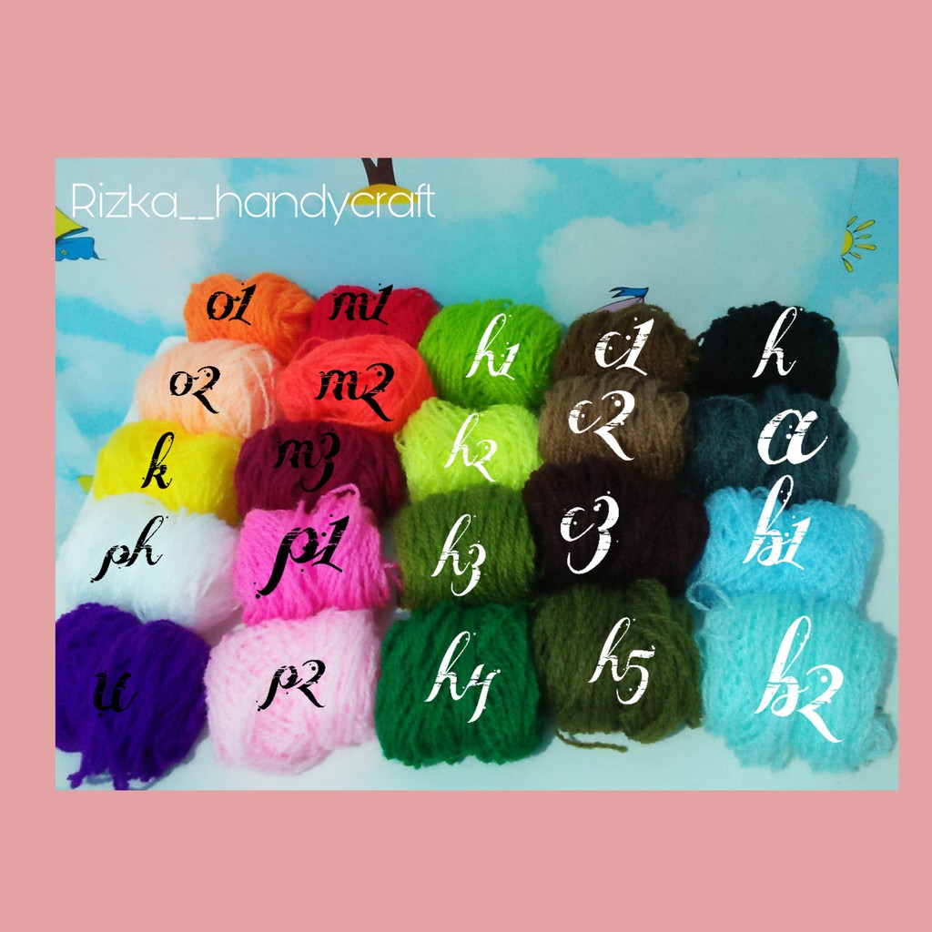 1 lusin benang wol pom pom|benang  wol asli murah|benang wol sulam|benang wol diy tebal