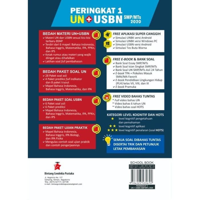 Buku Peringkat 1 Un Usbn Smp Mts 2020 Shopee Indonesia