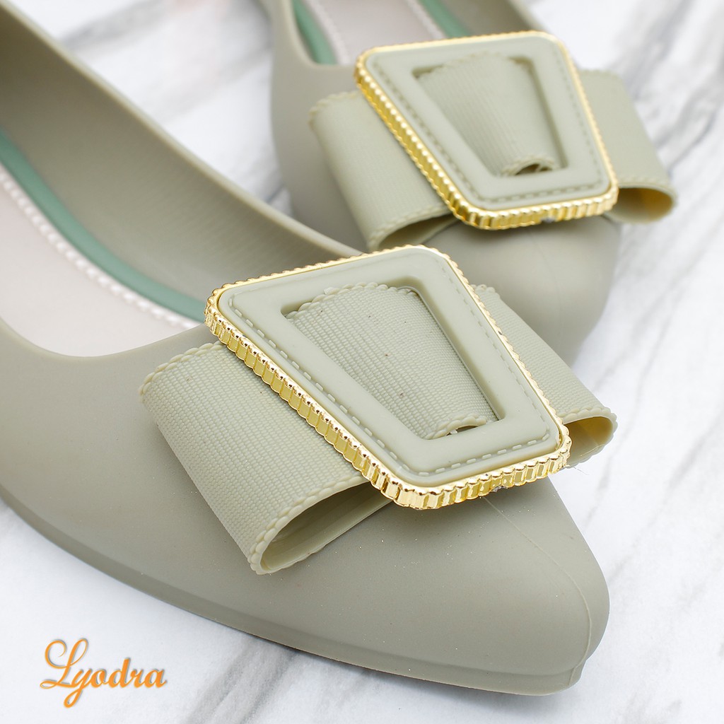 Lyodra Samara Flat Jelly Shoes Import LDR213 Real Pict