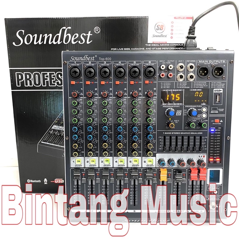 Mixer soundbest TOP 600 original 6 channel Soundbest top 600