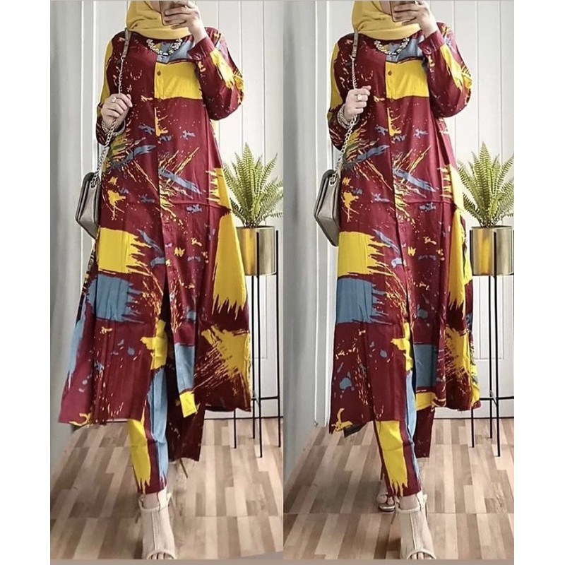 Jual One Set Long Tunik Shopee Indonesia