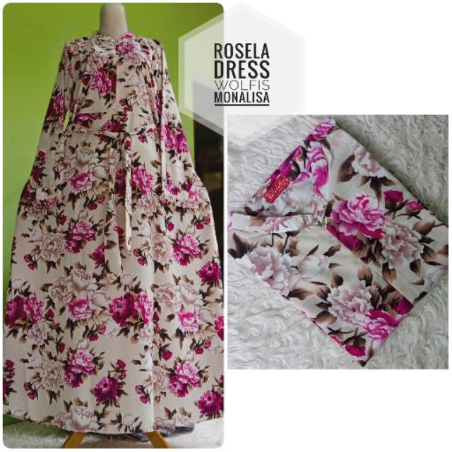 Gamis Wolfis Monalisa Premium Size S M L XL