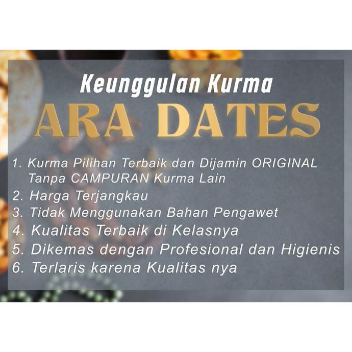 

Tm879 Kurma Sukkari Kurma Sukari 1Kg Ara Dates Cucuningwai