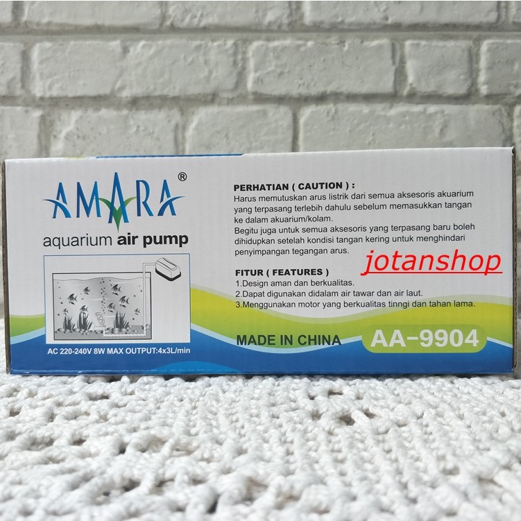 AMARA AA 9904 AA9904 Air Pump Aerator Pompa Udara  4 Lubang Outlet