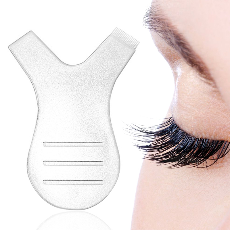 10Pcs/Lot Silicone Eyelash Grafting Brush/Curler Eye Lash Lift Lifting/Lash Extension Tools Pad/ Eyelashes Graft Perm Mini Y Shape Comb