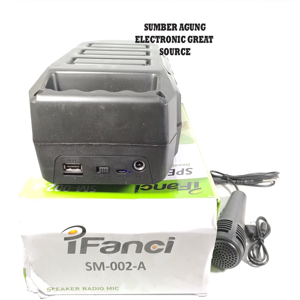 Ifanci SM002 SM002A Speaker Radio Bonus Mic Speaker Dobel 72mm 5W