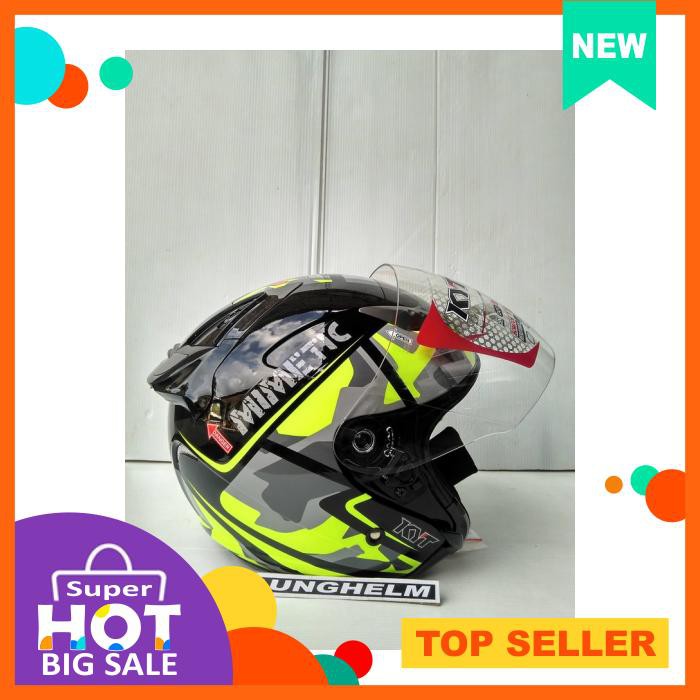 HELM KYT GALAXY SLIDE #4 BLACK/YELLOW