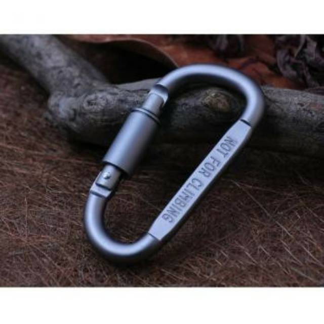 Carabiner Karabiner Gantungan kunci - Hitam