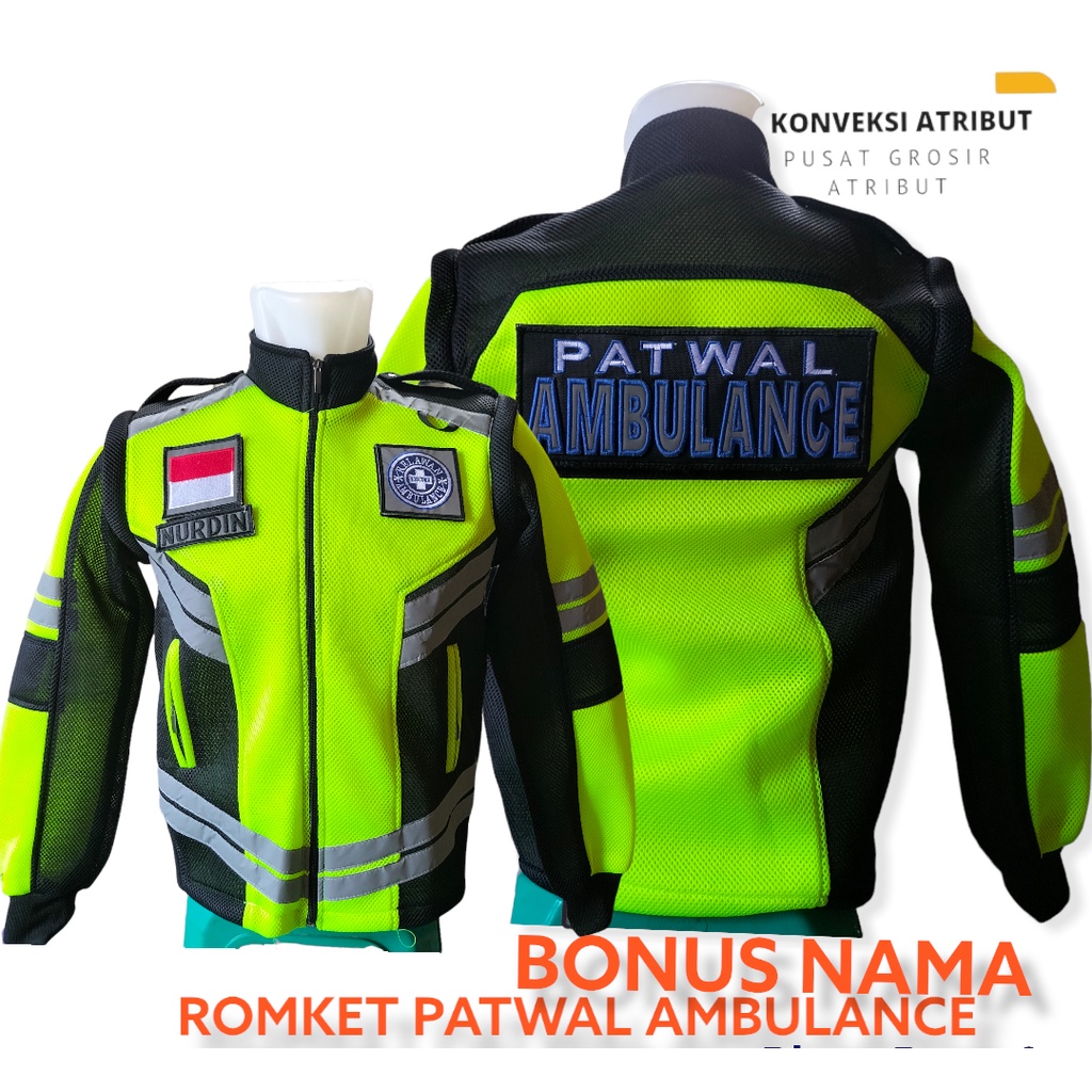 jaket patwal ambulance hijau