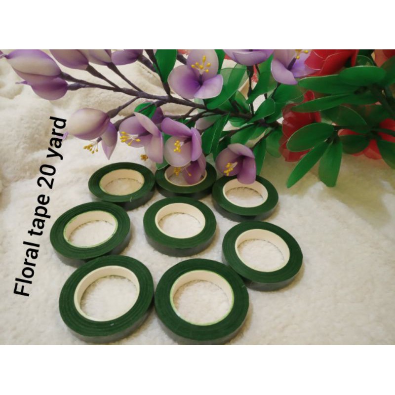 Grosir Floral tape bunga stoking/floraltape floral tape kain stoking bahan bunga stocking murah / kain bahan stoking bunga / bahan kain stoking bunga