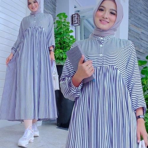 Paling Sesuai.. Fashion Muslim / Pakaian Muslim Wanita / Bisa COD / Baju Long Tunik Jumbo Ukuran M L