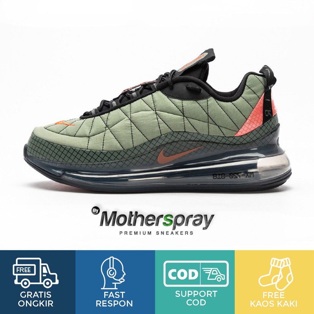 SEPATU NIKE AIR MAX 720 818 OLIVE GREEN MX-720-818 PREMIUM BY MOTHERSPRAY