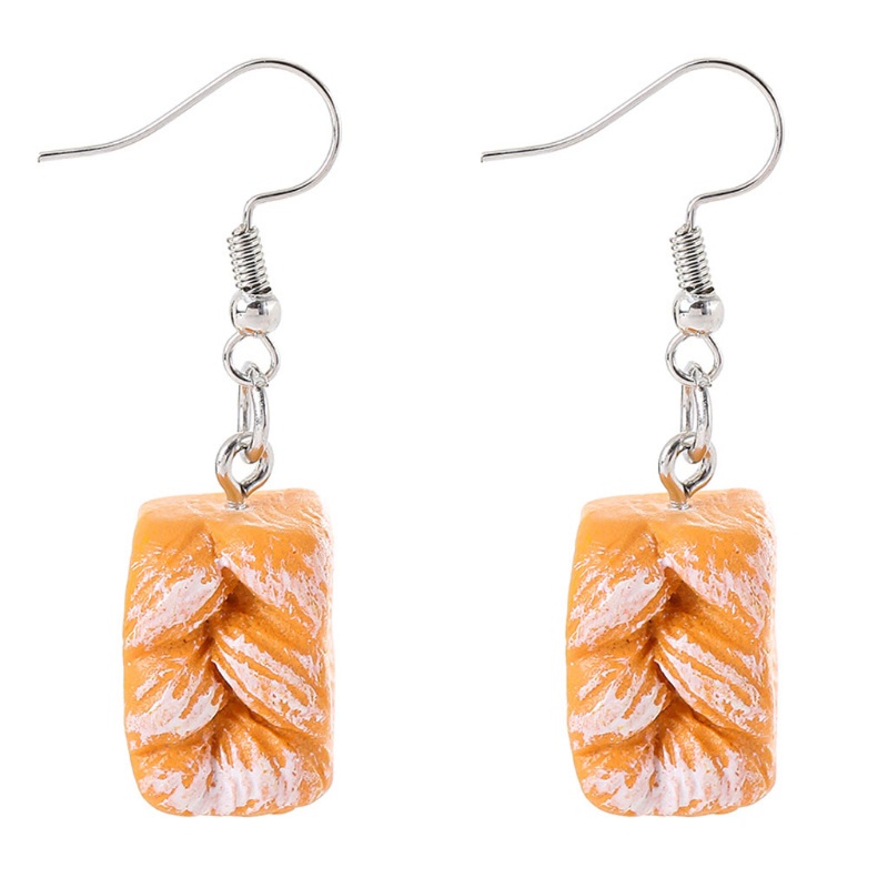 SIY  12Pair Simulation Food Croissant French Bread Toast Dangle Drop Earrings Kit  Cute Unique Baguettes Earrings Set Jewelry