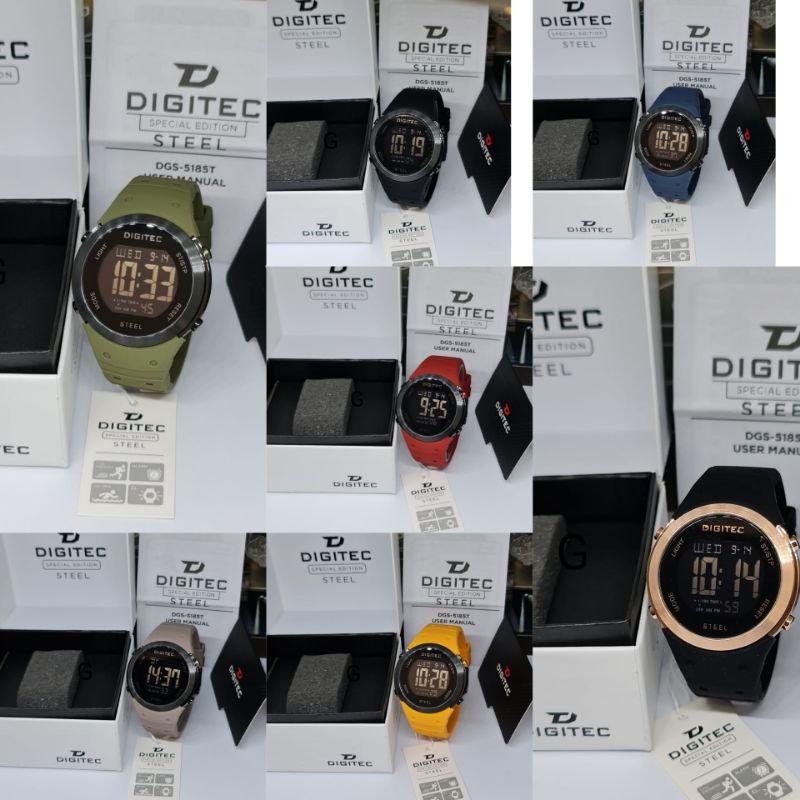 JAM TANGAN PRIA DIGITEC DGS5185/DGS 5185 DIGITAL ORIGINAL