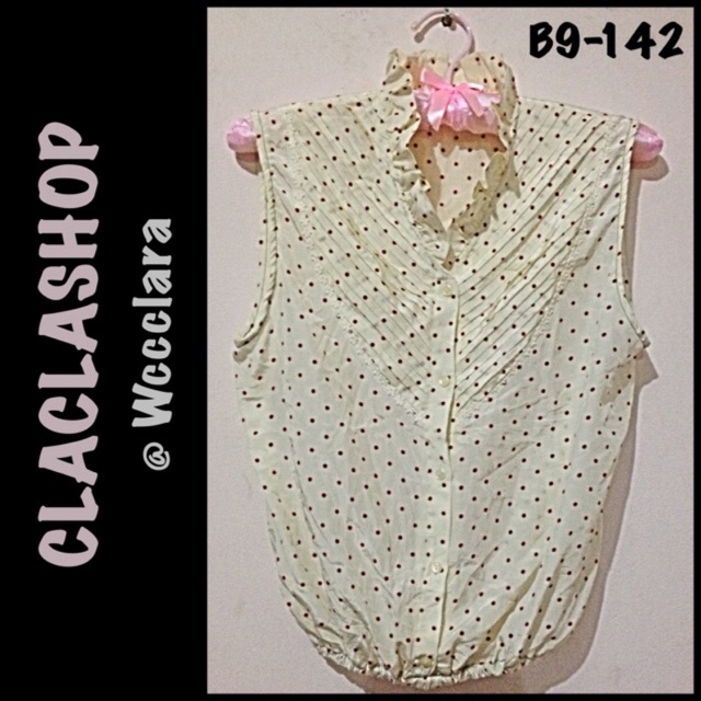 Kemeja Wanita Tanktop Fashion Import Korea |Blouse Kemeja (B9-143) Ungu |Casual Formal Kemeja Kantor