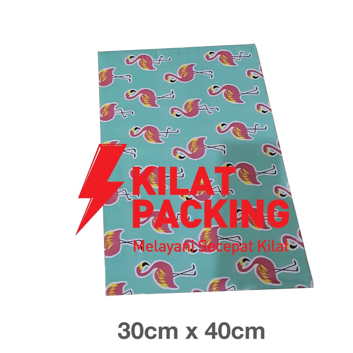 

30cm x40cm Polymailer Polybag Kantong Amplop Plastik Flamingo (Isi 50)