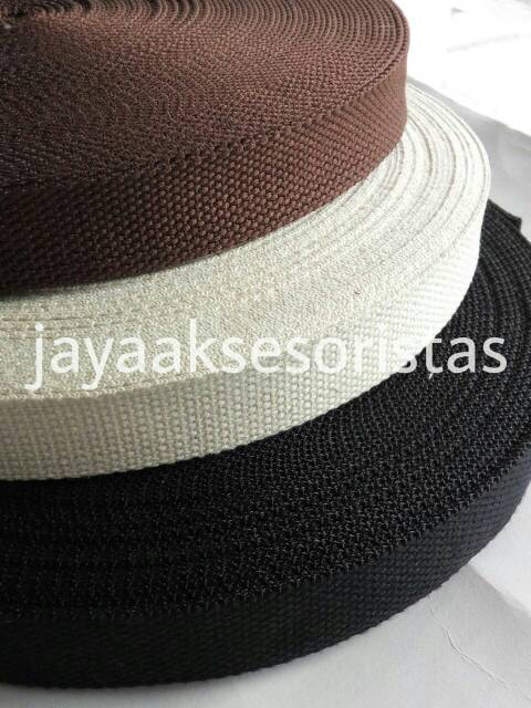 Tali webbing tas katun 2.5 cm