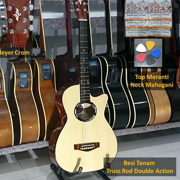 LANGSUNG KIRIM.. gitar akustik dan elektrik preamp 7545 ongkos kirim murah dapat senar cadangan pick