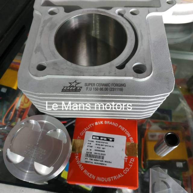 Blok piston bore up satria fu 66 BRT keramik