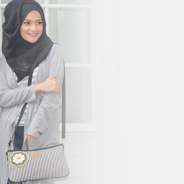 Tas Kanvas Clutch Maika etnik ANNABA untuk Wanita