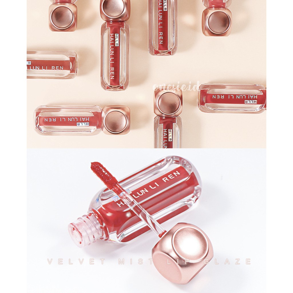 HLLR Velvet Lipstick Mist Lip Glaze Lipstik Berfungsi Melindungi Dan Melembabkan Bibir XX016