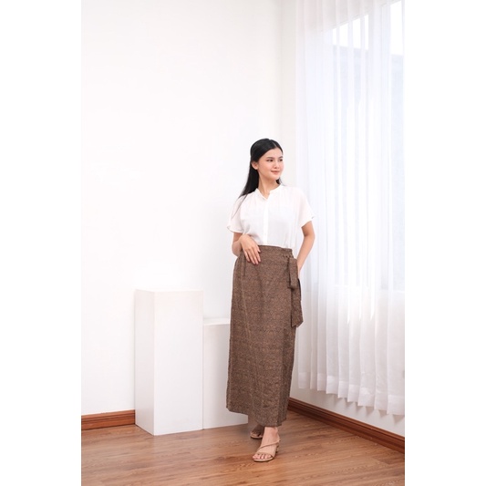 ROK KATUN PANJANG A LINE VINTAGE SKIRT - BONA SKIRT