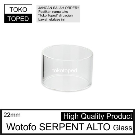 Wotofo SERPENT ALTO 22mm Replacement Glass | vape tank rdta rba mod