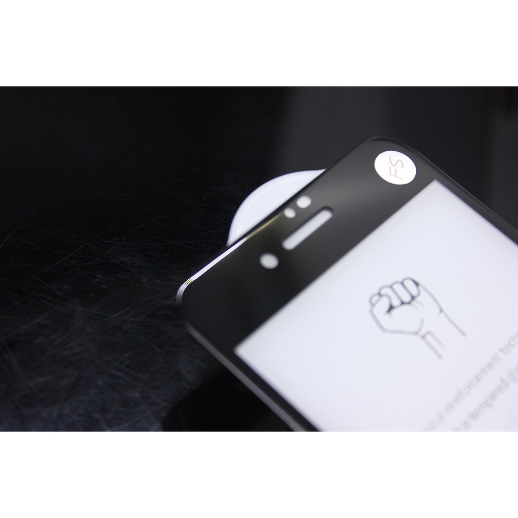 FS tempered Glass Anti Gores Color Premium Full Body Iphone 7G 7G+