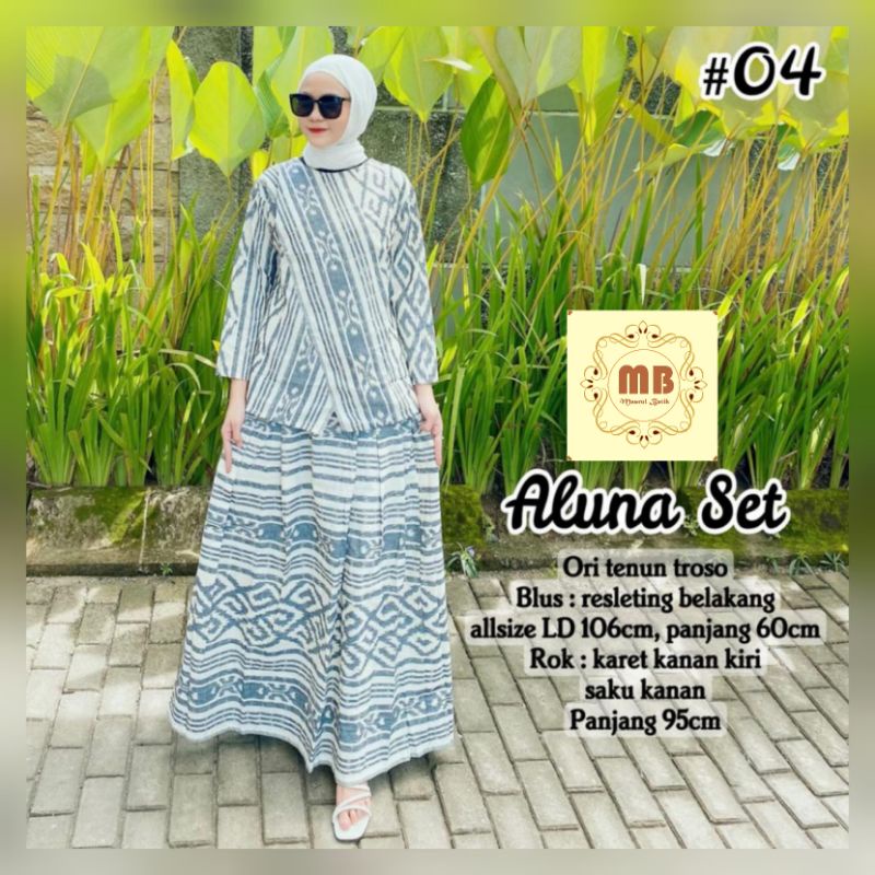 setelan rok blouse batik wanita tenun troso
