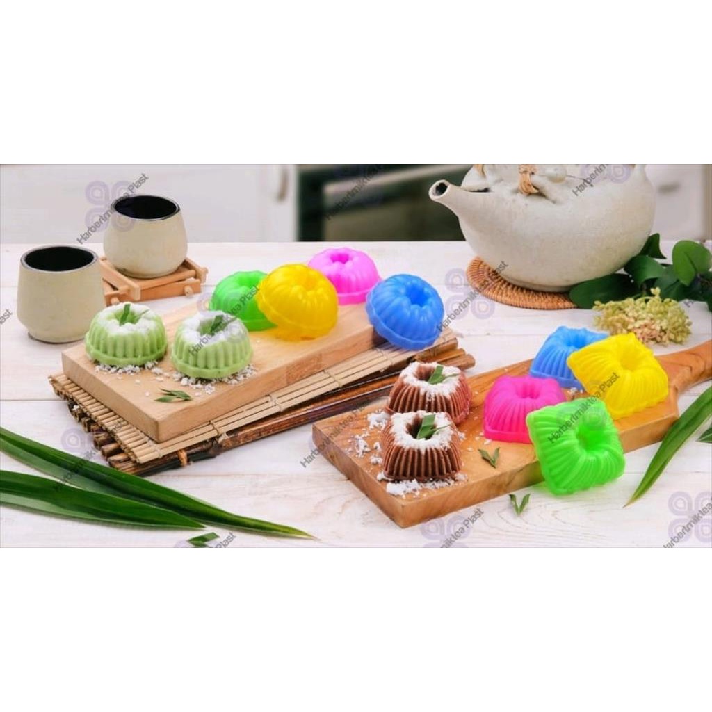 Cetakan kue putu ayu bulat plastik/cetakan kue putu ayu kotak plastik/cetakan apem