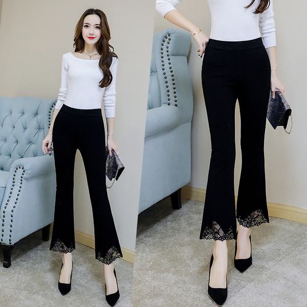 A037 Big Size High Waist Celana  Wanita  Jumbo  Baggy  Pants  