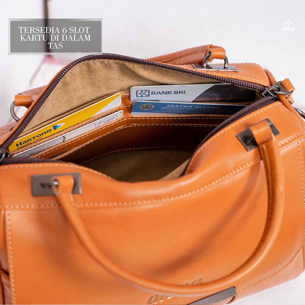 Tas Selempang Wanita Sling Bag Cewek Shoulder Bag Fashion Tas Kulit Asli Wanita Perempuan Original Lucu Slempang Premium Terbaru Hestia New Shoulderbag by Crown Leather Crownleather Store