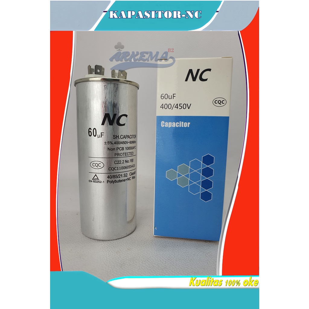 KAPASITOR NC | RUNNING CAPACITOR | KAPASITOR STARTING 2 KAKI | ALCO AC