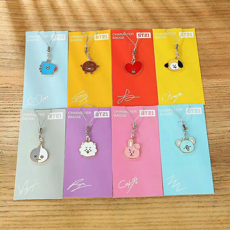KALUNG BTS21 / KALUNG BTS / KPOP BTS CARTOON JEWELRY / BTS CELLPHONE HOLDER KEYRING KEYCHAIN BT21 ST
