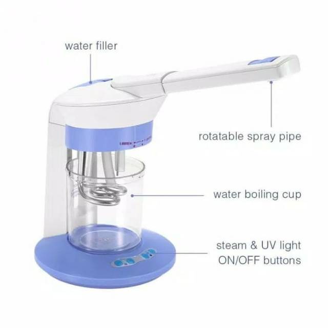 portable hot steamer uap facial ion ozone uv sterilizer