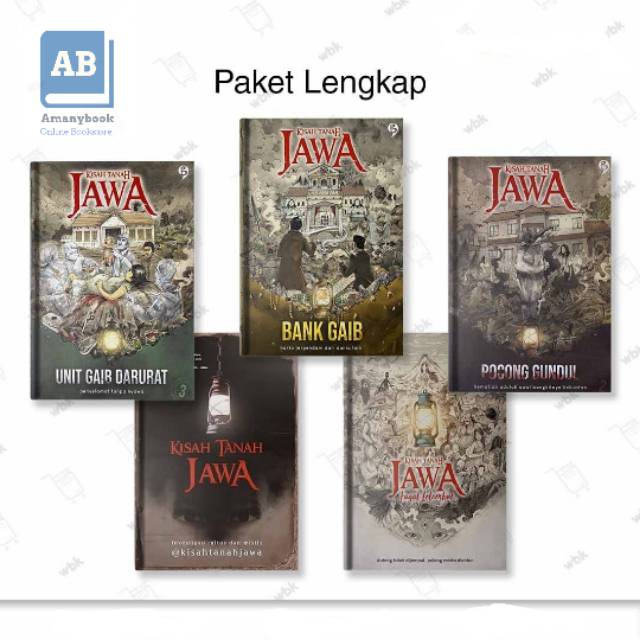 Paket 5 Buku Kisah Tanah Jawa, Jagat Lelembut, Bank Gaib, Unit Gaib Darurat, Pocong Gundul