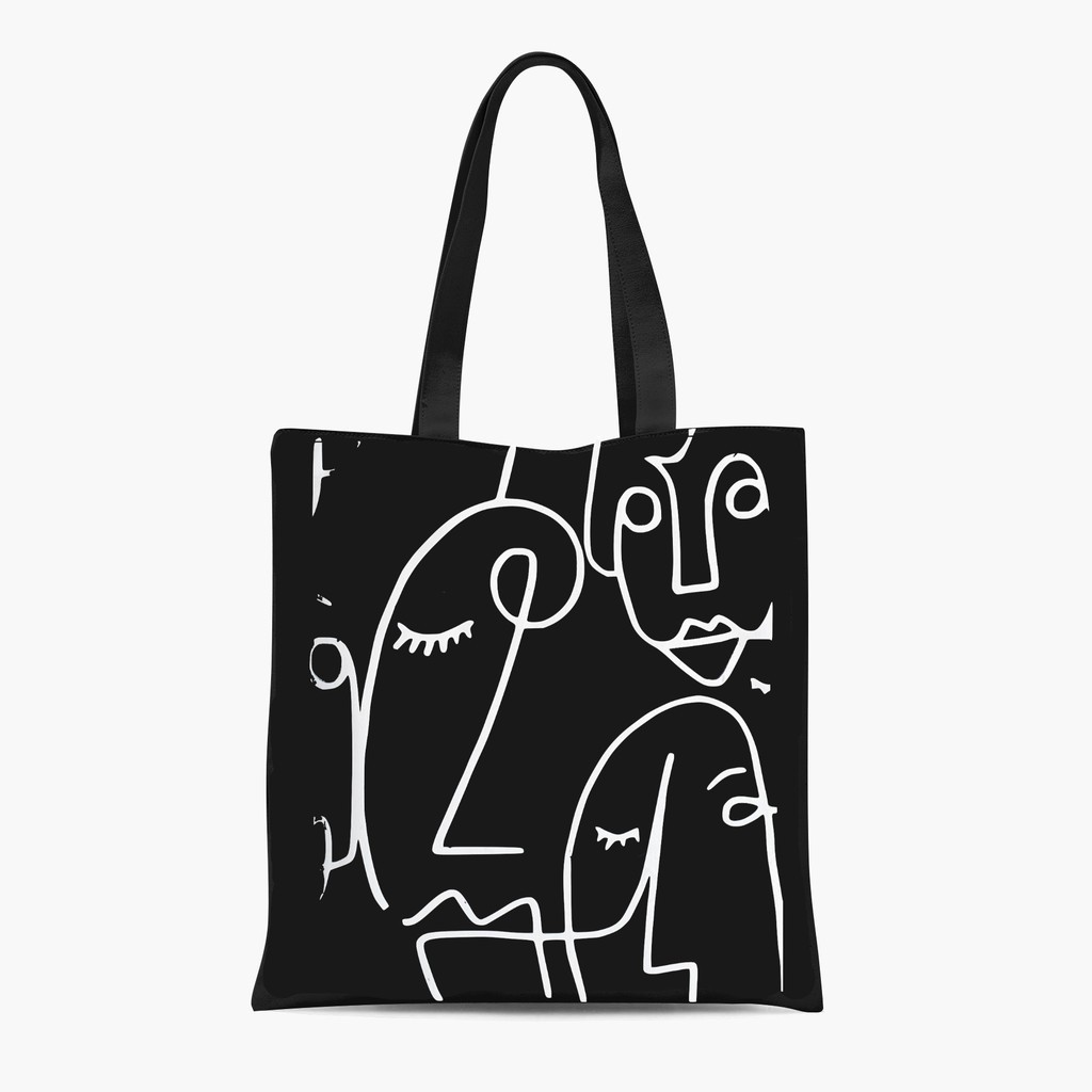 Tote Bag Sketsa Wajah Tas Wanita Shopee Indonesia