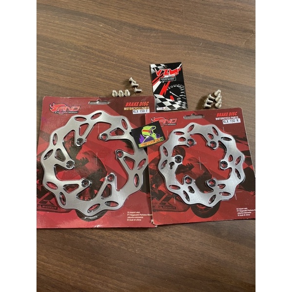 Piringan Cakram Set Klx 150 Depan belakang + Baut Cakram Stainless