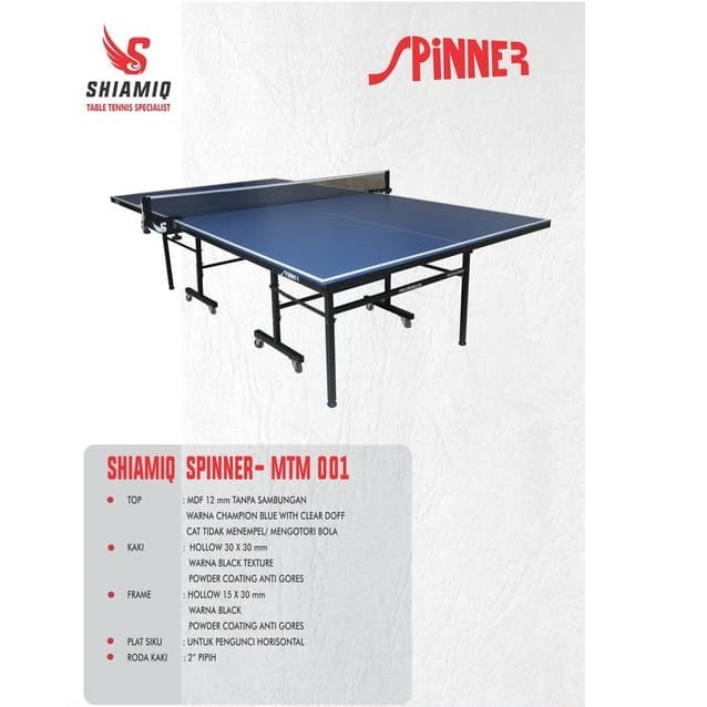 Meja Tenis Shiamiq Spinner MTM 001