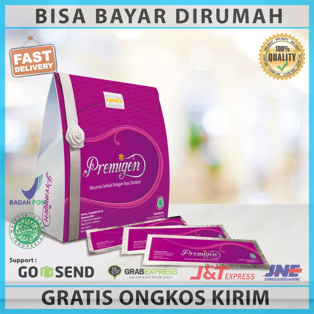 

Minuman Serbuk Kolagen PREMIGEN | Suplemen Tulang Otot Sendi | Membakar Lemak