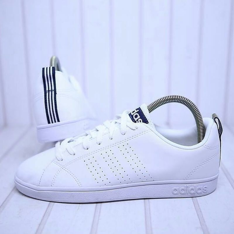 Sepatu Adidas Neo Advantage Import Vietnam Premium Full White Putih Sneakers Sekolah Kerja