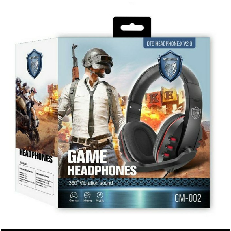 Headset Headphone Handsfree Bando GAME Gaming GM 002 gm002 gm-002