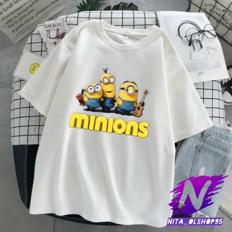 kaos Minions baju kaos anak dan dewasa karakter minions