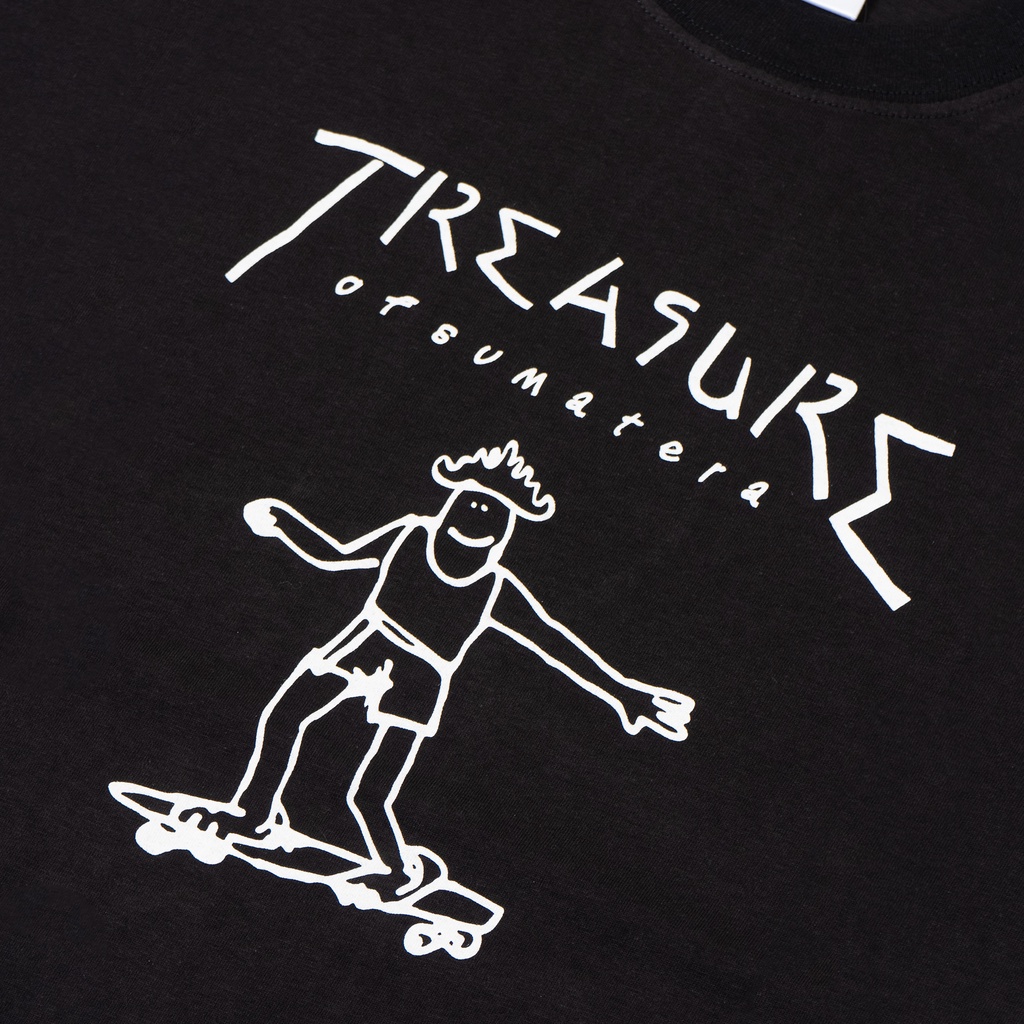 Kaway T-shirt Kaos TREASURE TRASHER LS BLACK