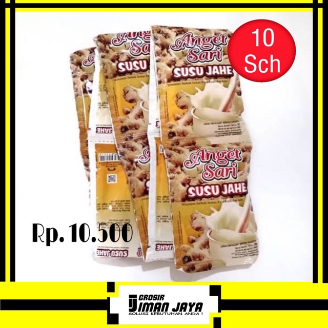 

Anget Sari Susu Jahe. 1 Renceng (10 Sachet)